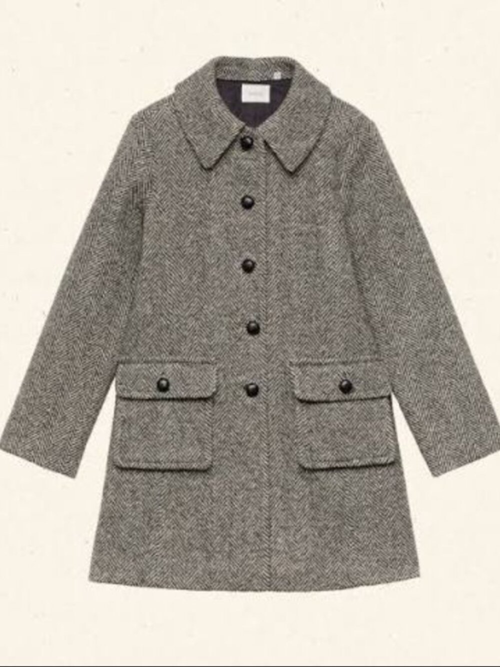 Dôen Bonnaire Coat in Herringbone Size L